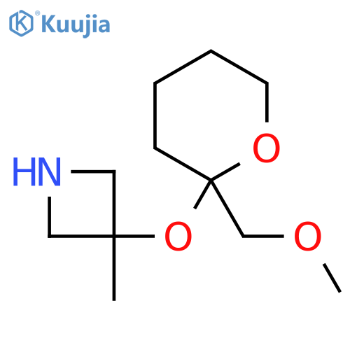 3-{2-(methoxymethyl)oxan-2-yloxy}-3-methylazetidine structure