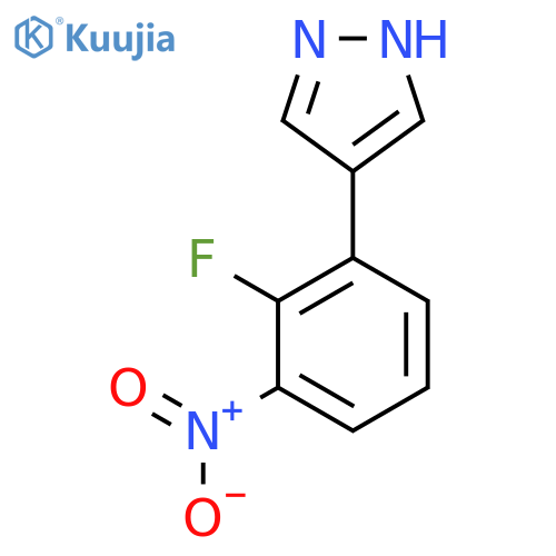 4-(2-fluoro-3-nitrophenyl)-1H-pyrazole structure