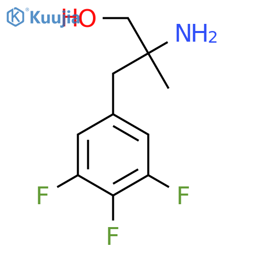 2-amino-2-methyl-3-(3,4,5-trifluorophenyl)propan-1-ol structure