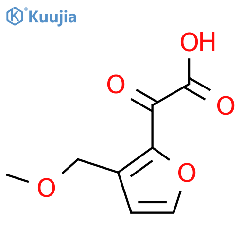 2-3-(methoxymethyl)furan-2-yl-2-oxoacetic acid structure