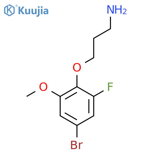 3-(4-bromo-2-fluoro-6-methoxyphenoxy)propan-1-amine structure