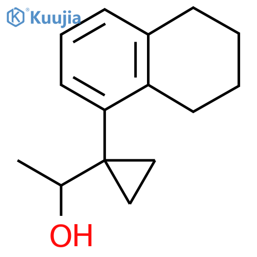 1-1-(5,6,7,8-tetrahydronaphthalen-1-yl)cyclopropylethan-1-ol structure