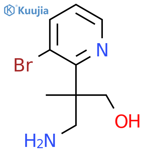 3-amino-2-(3-bromopyridin-2-yl)-2-methylpropan-1-ol structure