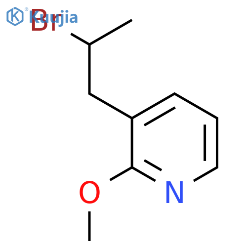 3-(2-bromopropyl)-2-methoxypyridine structure