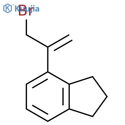 4-(3-bromoprop-1-en-2-yl)-2,3-dihydro-1H-indene structure