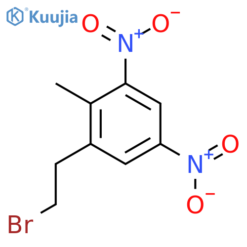 1-(2-bromoethyl)-2-methyl-3,5-dinitrobenzene structure