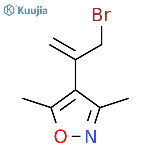 4-(3-bromoprop-1-en-2-yl)-3,5-dimethyl-1,2-oxazole structure