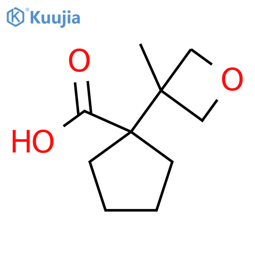 1-(3-methyloxetan-3-yl)cyclopentane-1-carboxylic acid structure