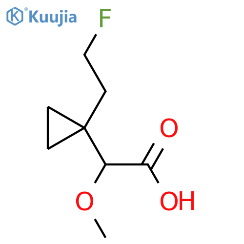 2-1-(2-fluoroethyl)cyclopropyl-2-methoxyacetic acid structure