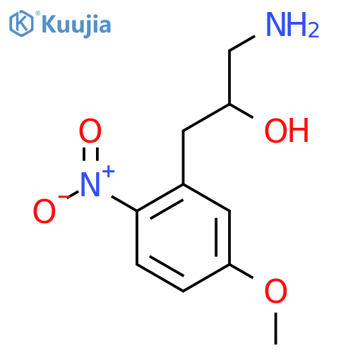 1-amino-3-(5-methoxy-2-nitrophenyl)propan-2-ol structure