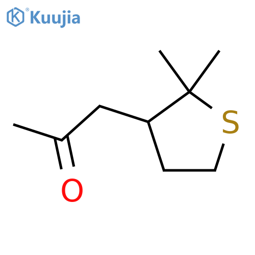 1-(2,2-dimethylthiolan-3-yl)propan-2-one structure