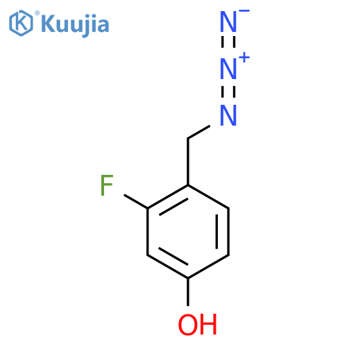 4-(azidomethyl)-3-fluorophenol structure
