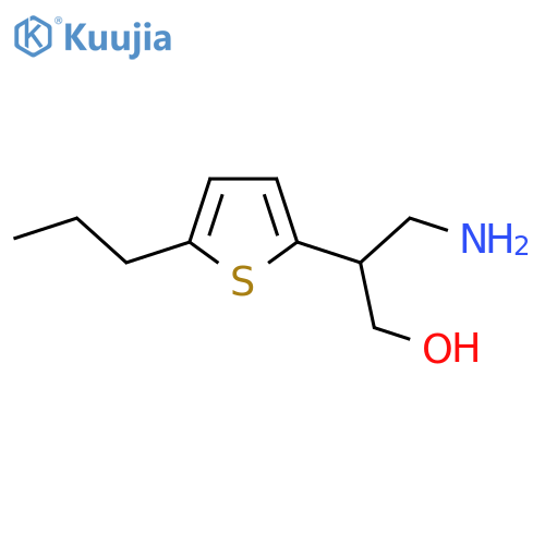 3-amino-2-(5-propylthiophen-2-yl)propan-1-ol structure