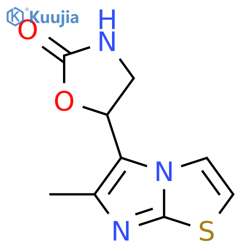 5-{6-methylimidazo2,1-b1,3thiazol-5-yl}-1,3-oxazolidin-2-one structure