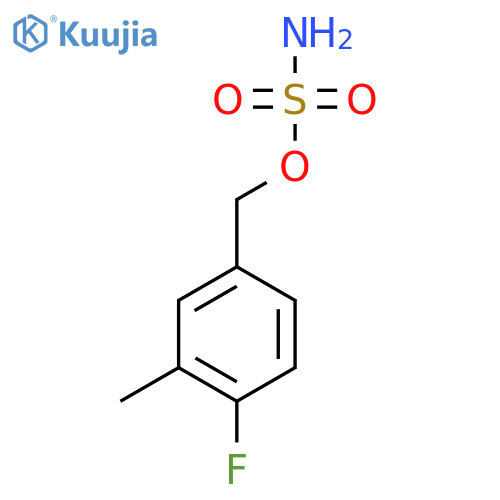 (4-fluoro-3-methylphenyl)methyl sulfamate structure