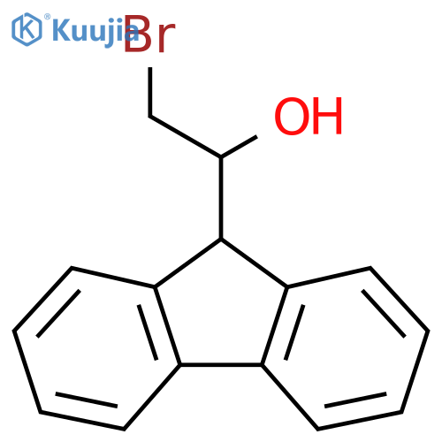 2-bromo-1-(9H-fluoren-9-yl)ethan-1-ol structure