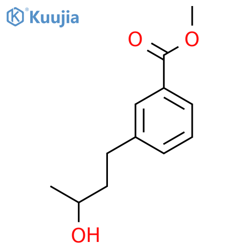 methyl 3-(3-hydroxybutyl)benzoate structure