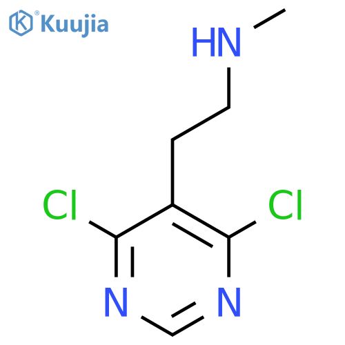 2-(4,6-dichloropyrimidin-5-yl)ethyl(methyl)amine structure