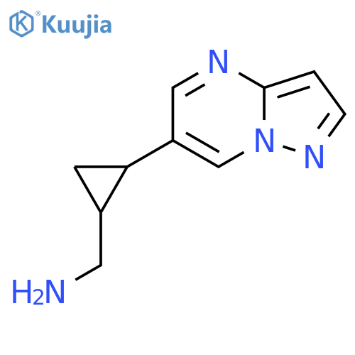 (2-{pyrazolo1,5-apyrimidin-6-yl}cyclopropyl)methanamine structure