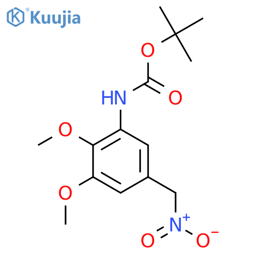 tert-butyl N-2,3-dimethoxy-5-(nitromethyl)phenylcarbamate structure