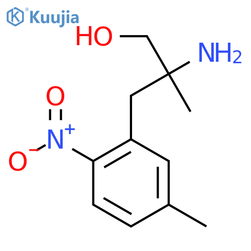 2-amino-2-methyl-3-(5-methyl-2-nitrophenyl)propan-1-ol structure
