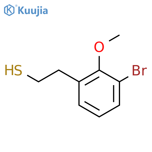 2-(3-bromo-2-methoxyphenyl)ethane-1-thiol structure