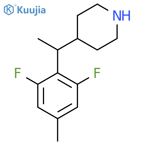 4-1-(2,6-difluoro-4-methylphenyl)ethylpiperidine structure