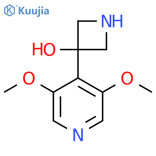 3-(3,5-dimethoxypyridin-4-yl)azetidin-3-ol structure