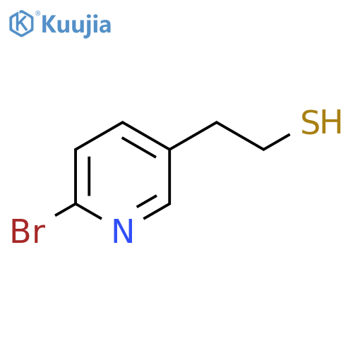 2-(6-bromopyridin-3-yl)ethane-1-thiol structure