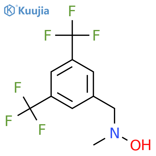 N-{3,5-bis(trifluoromethyl)phenylmethyl}-N-methylhydroxylamine structure