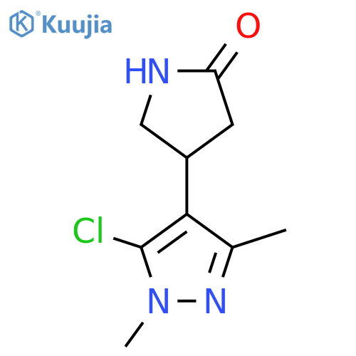 4-(5-chloro-1,3-dimethyl-1H-pyrazol-4-yl)pyrrolidin-2-one structure