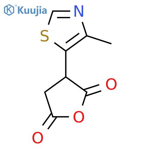 3-(4-methyl-1,3-thiazol-5-yl)oxolane-2,5-dione structure