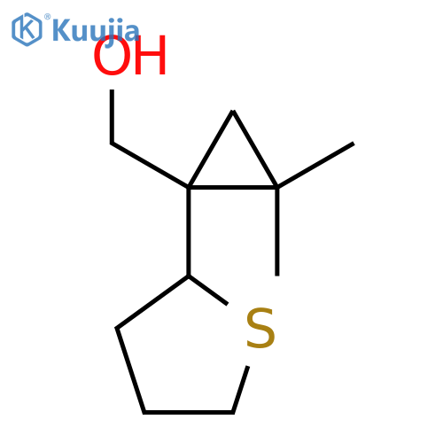 2,2-dimethyl-1-(thiolan-2-yl)cyclopropylmethanol structure