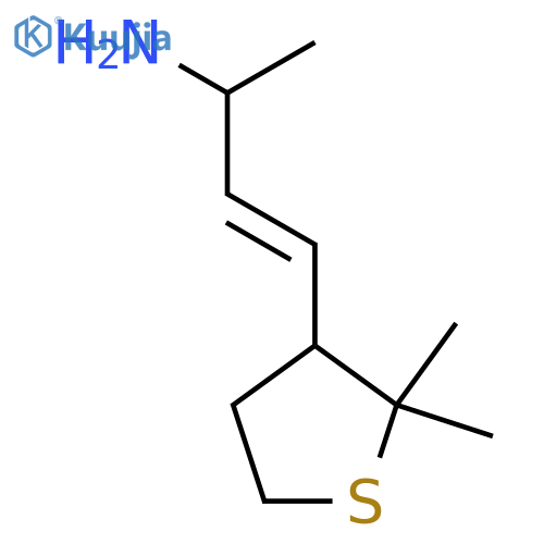 4-(2,2-dimethylthiolan-3-yl)but-3-en-2-amine structure