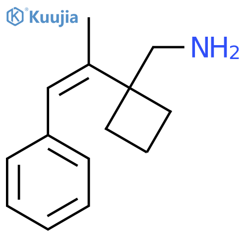 [1-(1-Phenylprop-1-en-2-yl)cyclobutyl]methanamine structure