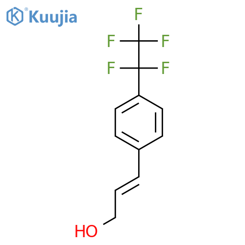 3-4-(pentafluoroethyl)phenylprop-2-en-1-ol structure