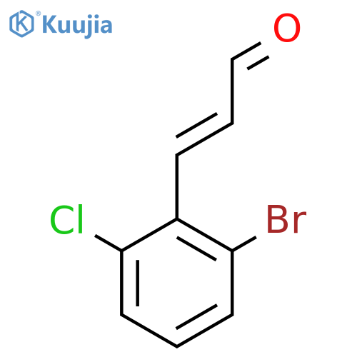 3-(2-bromo-6-chlorophenyl)prop-2-enal structure