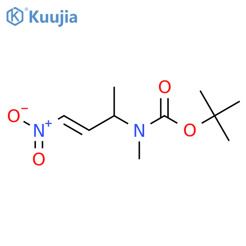 tert-butyl N-methyl-N-(4-nitrobut-3-en-2-yl)carbamate structure
