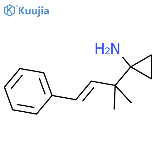 1-(2-methyl-4-phenylbut-3-en-2-yl)cyclopropan-1-amine structure