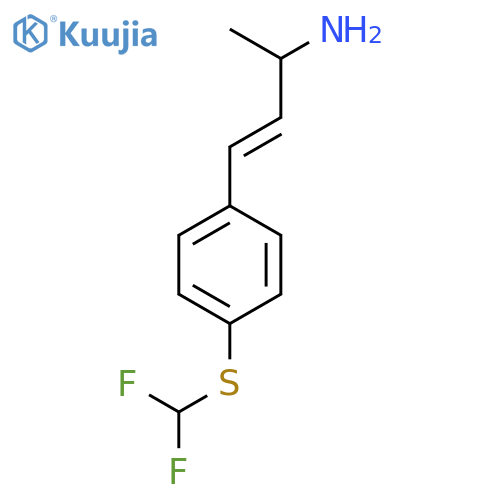 4-{4-(difluoromethyl)sulfanylphenyl}but-3-en-2-amine structure