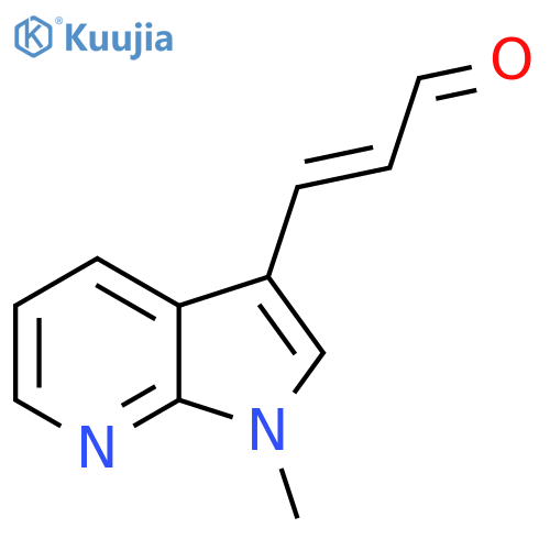 3-{1-methyl-1H-pyrrolo2,3-bpyridin-3-yl}prop-2-enal structure