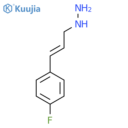 3-(4-fluorophenyl)prop-2-en-1-ylhydrazine structure