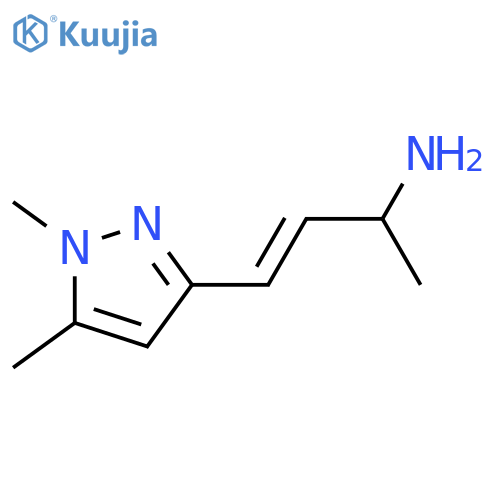 4-(1,5-dimethyl-1H-pyrazol-3-yl)but-3-en-2-amine structure