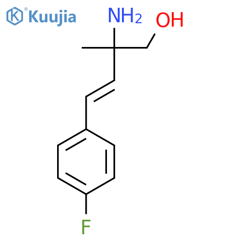 2-Amino-4-(4-fluorophenyl)-2-methylbut-3-en-1-ol structure
