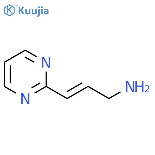 3-(pyrimidin-2-yl)prop-2-en-1-amine structure