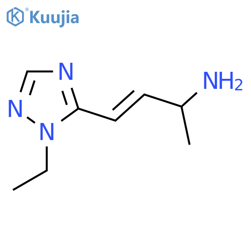4-(1-ethyl-1H-1,2,4-triazol-5-yl)but-3-en-2-amine structure