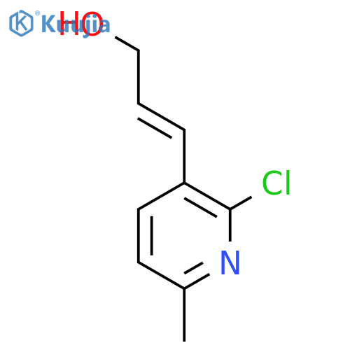 3-(2-chloro-6-methylpyridin-3-yl)prop-2-en-1-ol structure