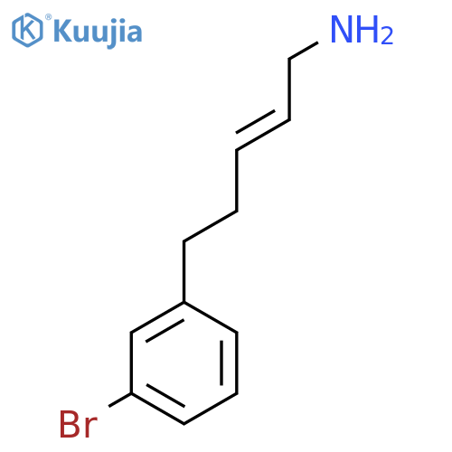 5-(3-bromophenyl)pent-2-en-1-amine structure