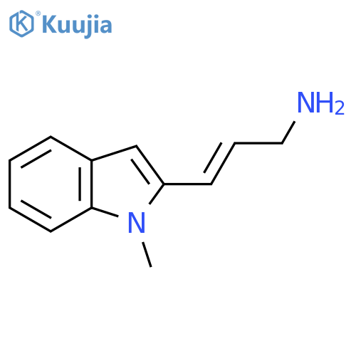 3-(1-methyl-1H-indol-2-yl)prop-2-en-1-amine structure
