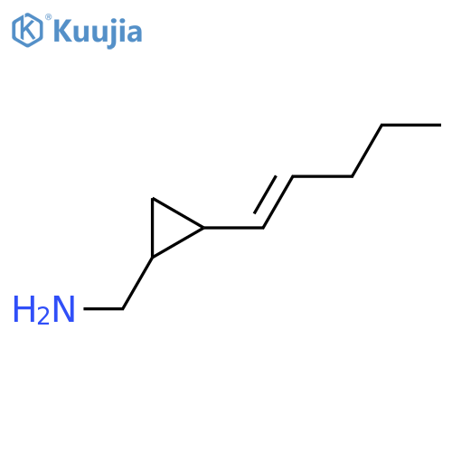 2-(pent-1-en-1-yl)cyclopropylmethanamine structure